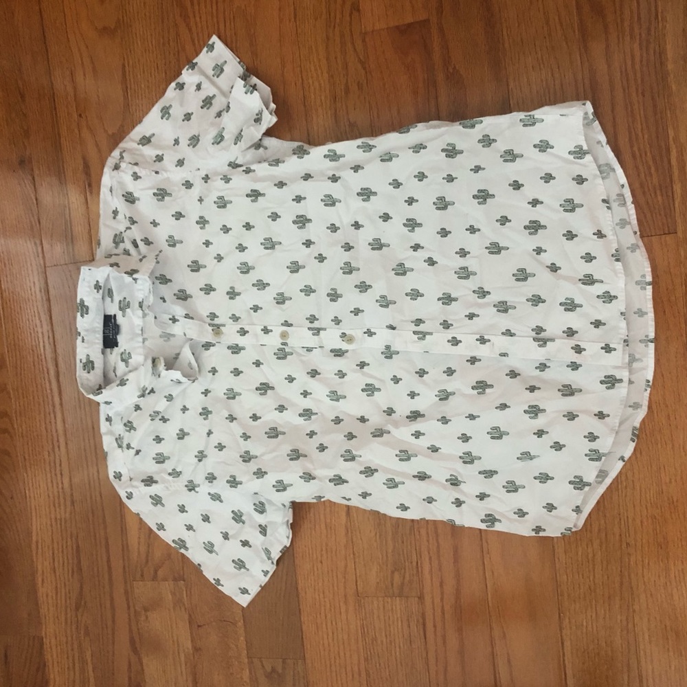 White cactus tee